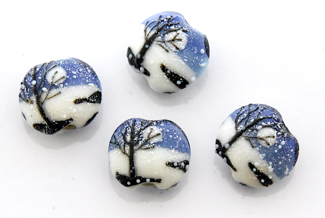 grace lampwork beads artisan handmade glass beads SRA