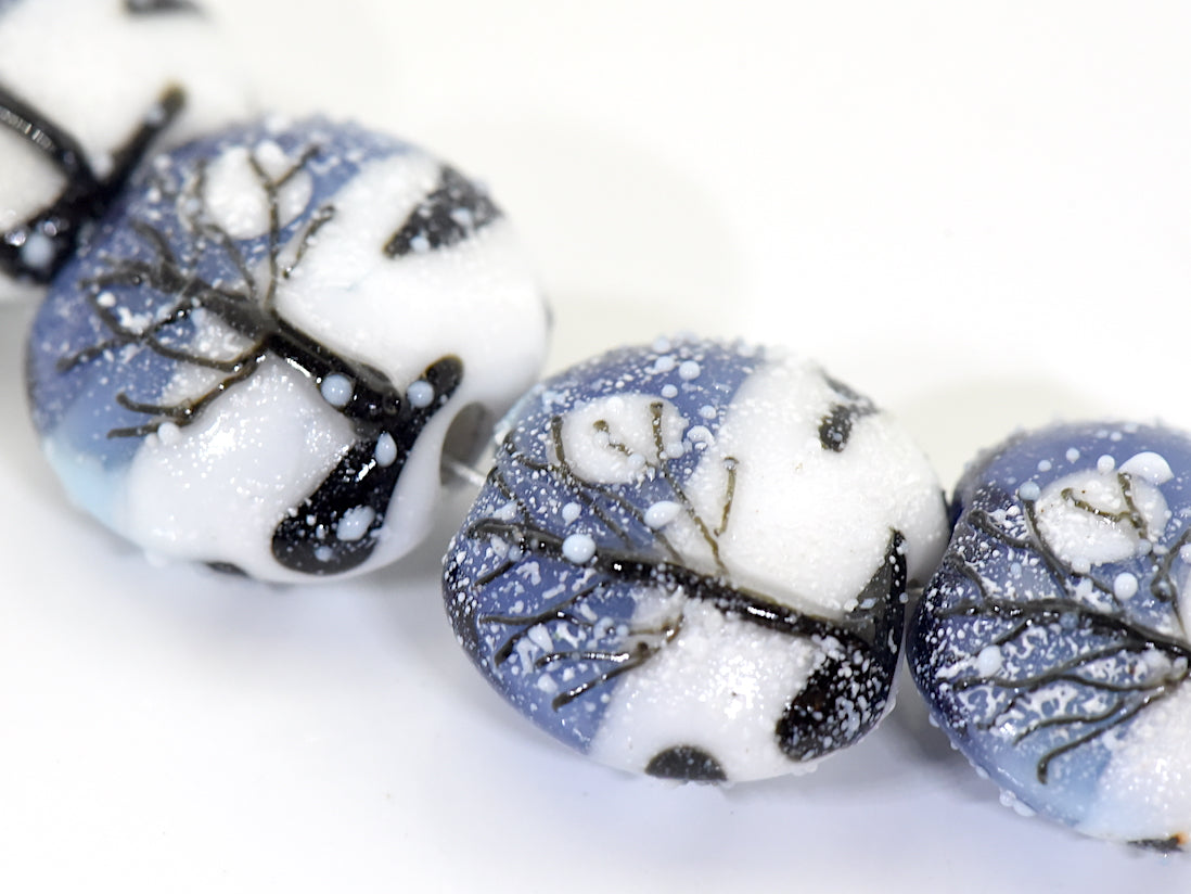grace lampwork beads artisan handmade glass beads SRA