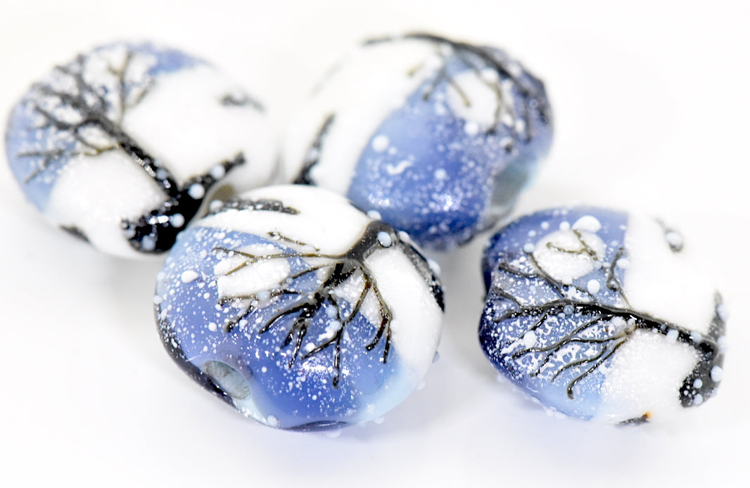 grace lampwork beads artisan handmade glass beads SRA