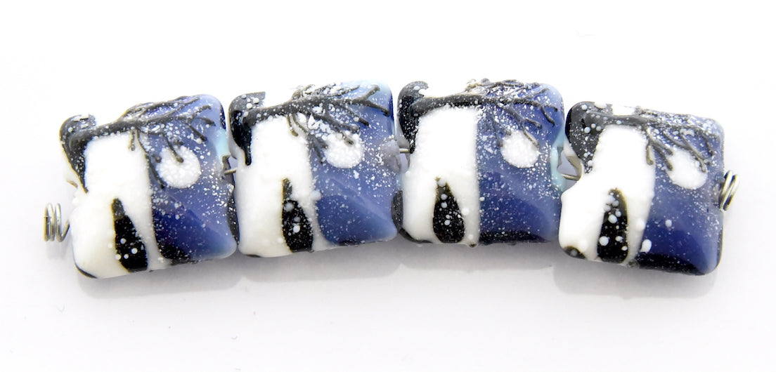 grace lampwork beads artisan handmade glass beads SRA