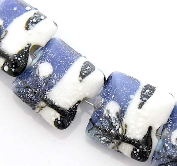 grace lampwork beads artisan handmade glass beads SRA