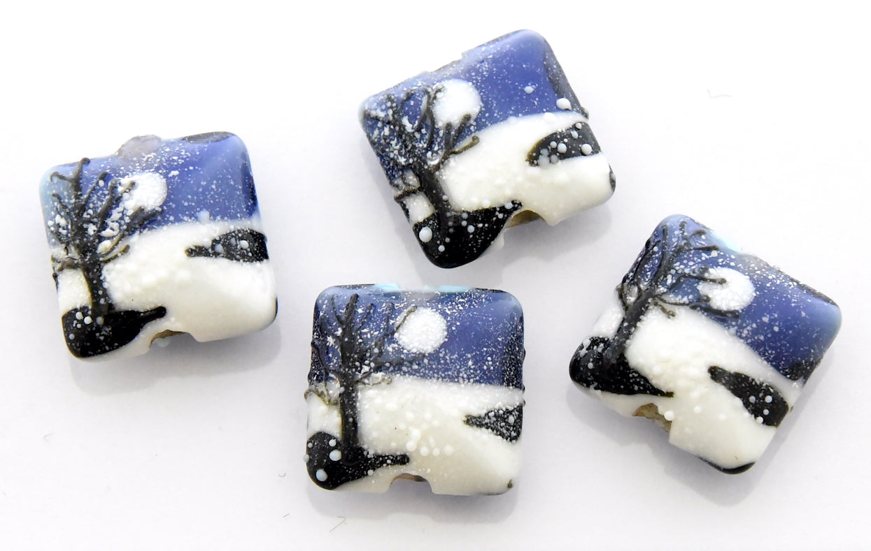 grace lampwork beads artisan handmade glass beads SRA