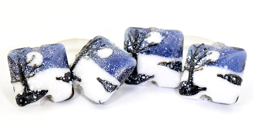grace lampwork beads artisan handmade glass beads SRA