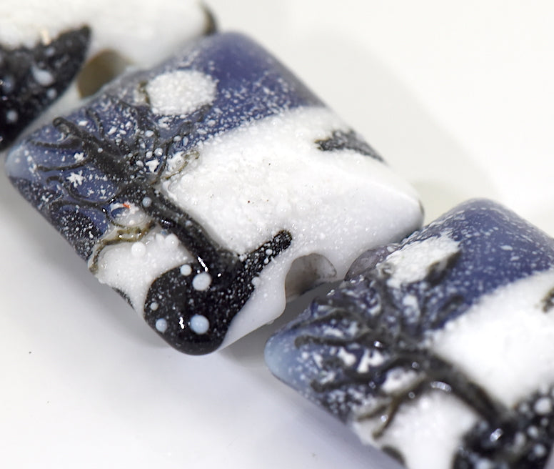 grace lampwork beads artisan handmade glass beads SRA