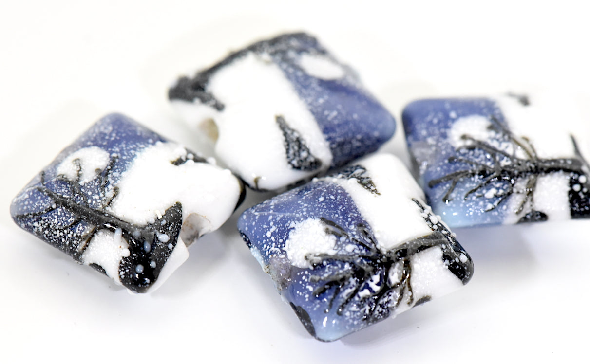 grace lampwork beads artisan handmade glass beads SRA