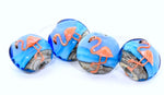 Flamingo glass beads
