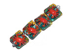 Red Crab Glass Beads Grace Lampwork