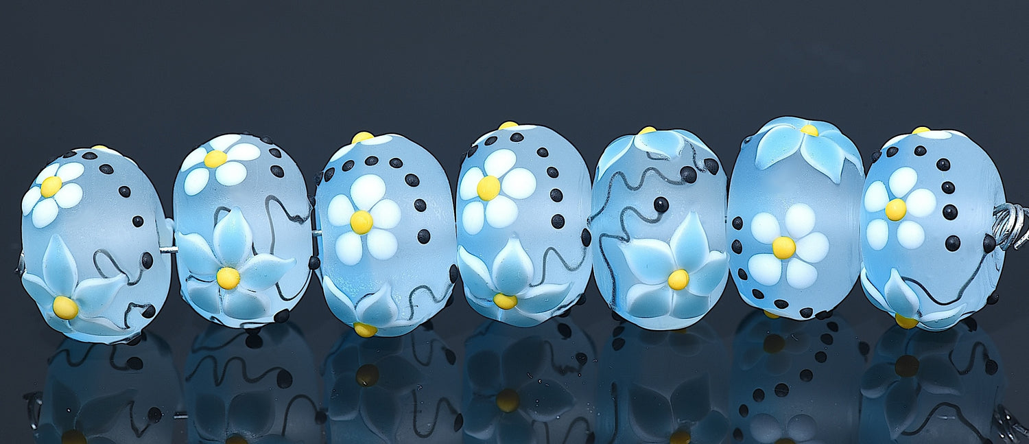 10416501 - Seven Sky Dew Rondelle Beads