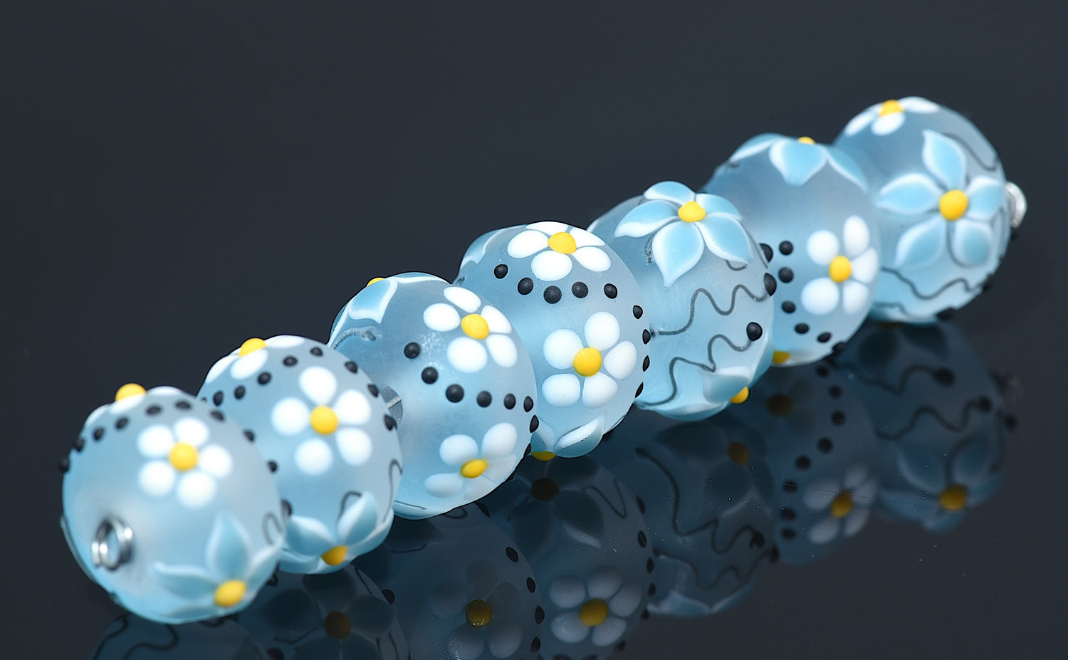 10416501 - Seven Sky Dew Rondelle Beads