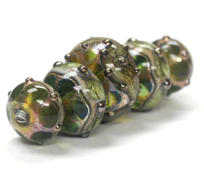 grace lampwork beads artisan handmade glass beads SRA