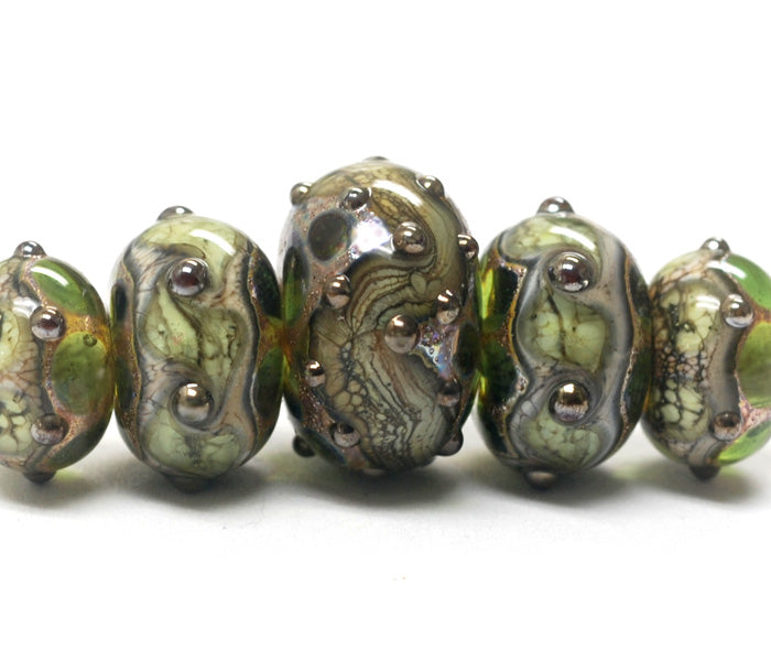 grace lampwork beads artisan handmade glass beads SRA