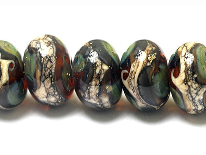 grace lampwork beads artisan handmade glass beads SRA