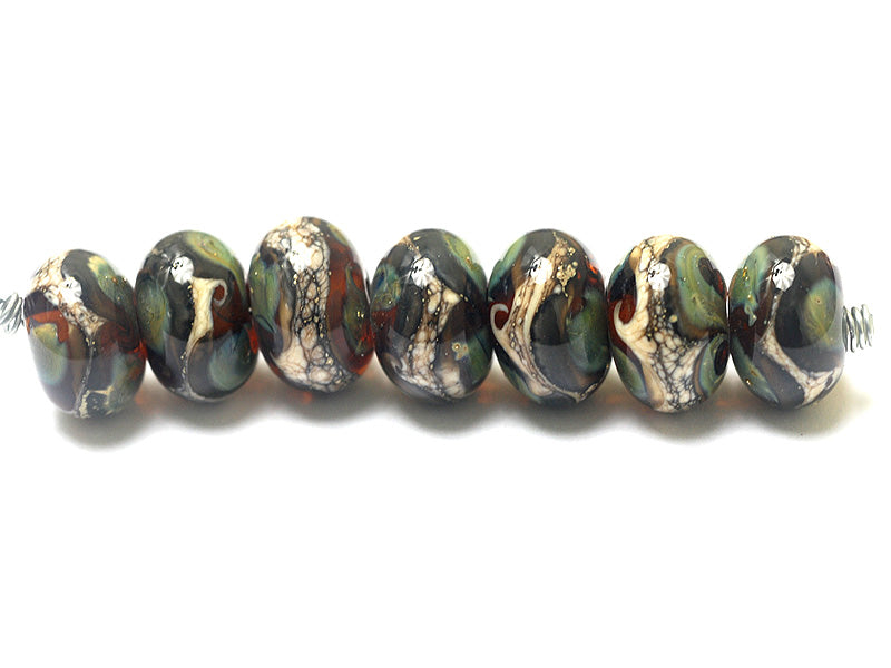 grace lampwork beads artisan handmade glass beads SRA
