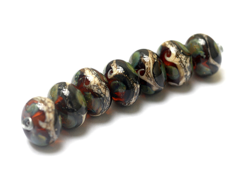 grace lampwork beads artisan handmade glass beads SRA
