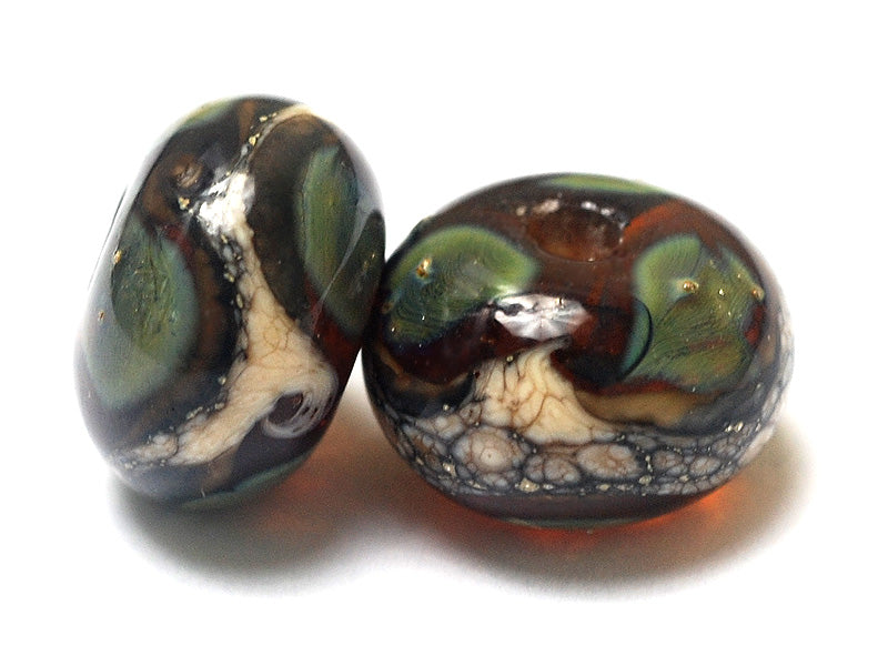 grace lampwork beads artisan handmade glass beads SRA