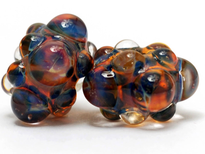 10504001 - Six Multi-Colored Rondelle Beads