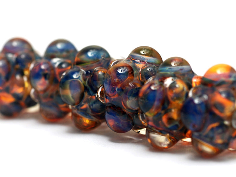 10504001 - Six Multi-Colored Rondelle Beads