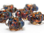 10504001 - Six Multi-Colored Rondelle Beads