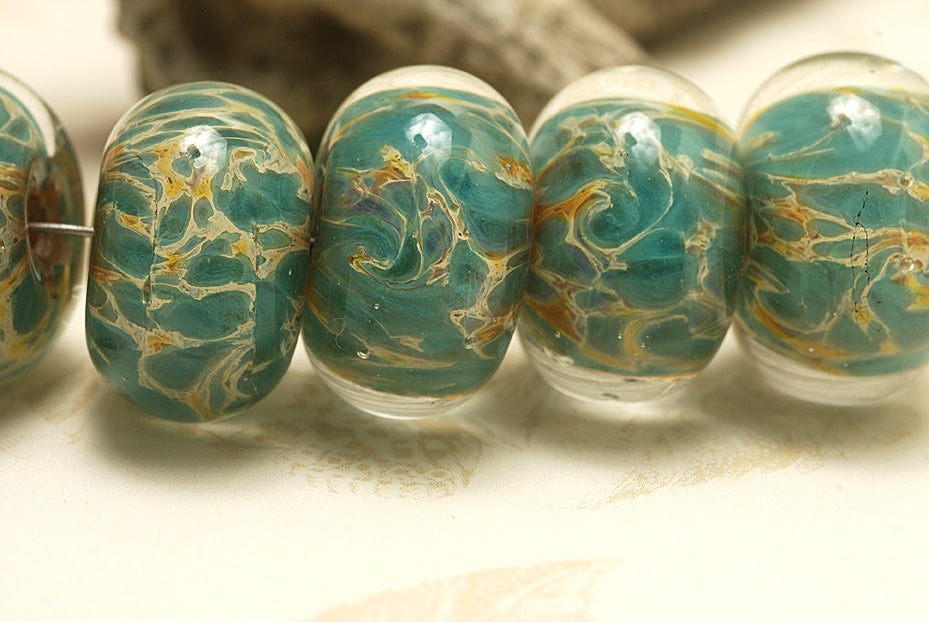 grace lampwork beads artisan handmade glass beads SRA