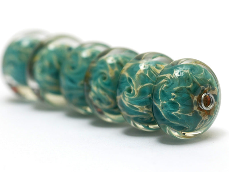 grace lampwork beads artisan handmade glass beads SRA
