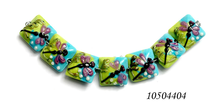 10504404 - Seven Purple Dragonfly Pillow Beads