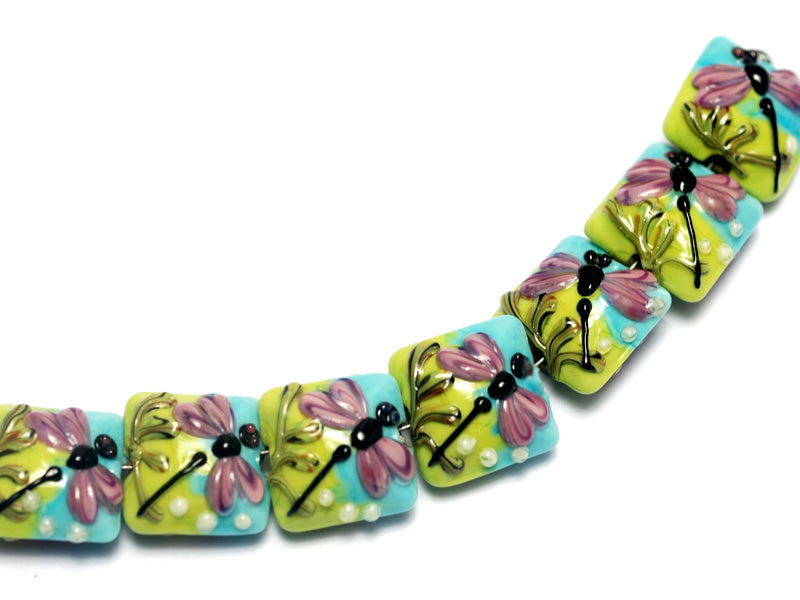 10504404 - Seven Purple Dragonfly Pillow Beads