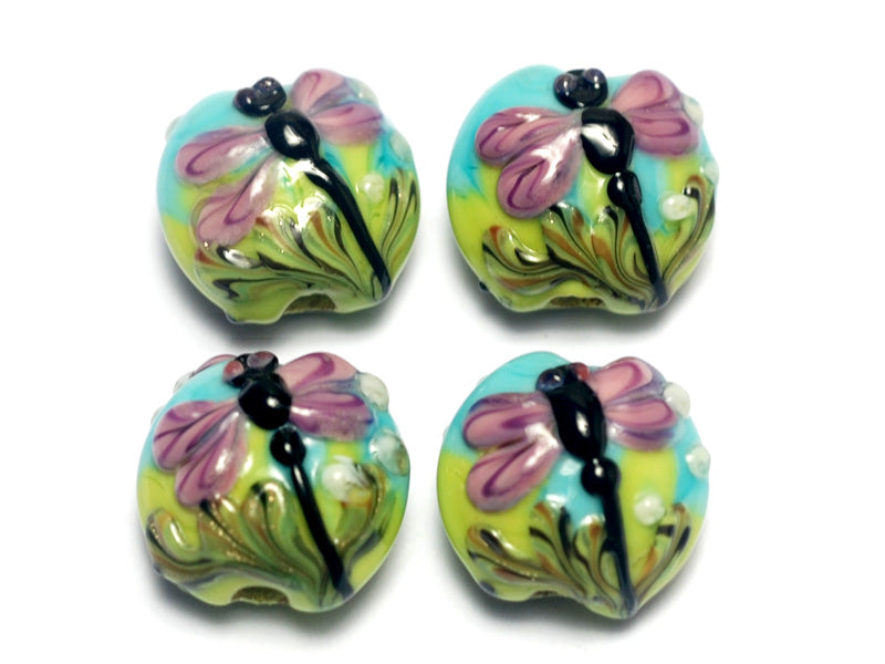 grace lampwork beads artisan handmade glass beads SRA