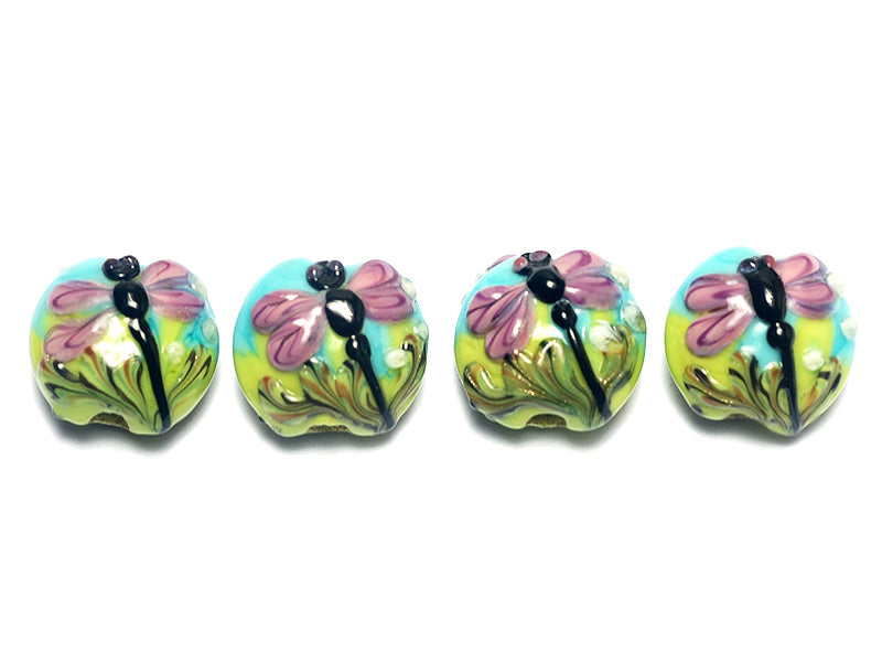 grace lampwork beads artisan handmade glass beads SRA