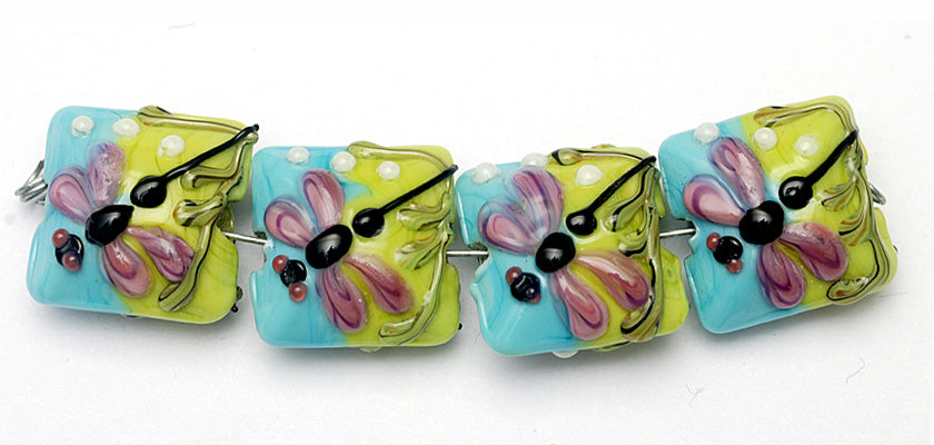 10504414 - Four Purple Dragonfly Pillow Beads