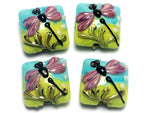 10504414 - Four Purple Dragonfly Pillow Beads