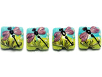 10504414 - Four Purple Dragonfly Pillow Beads