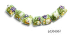 10504504 - Seven White & Purple Flora Pillow Beads