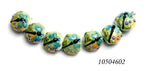 10504602 - Seven Blue Dragonfly Lentil Beads