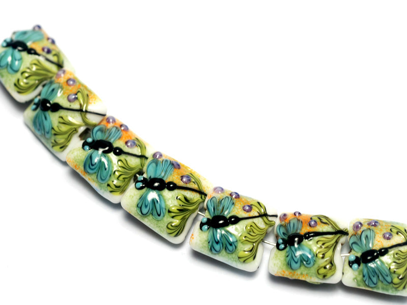 10504604 - Seven Blue Dragonfly Pillow Beads