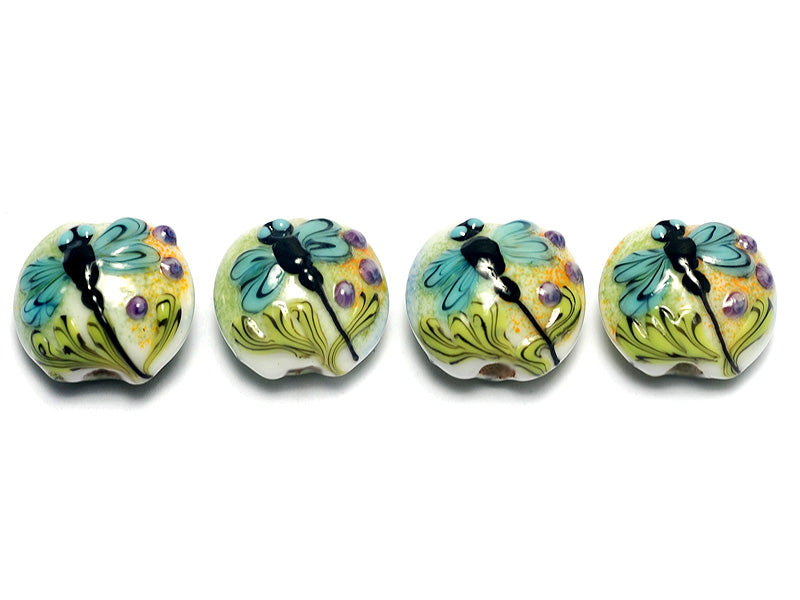 grace lampwork beads artisan handmade glass beads SRA