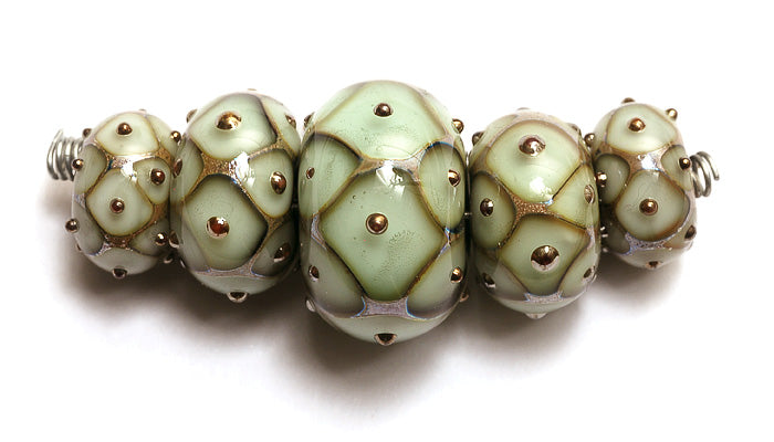grace lampwork beads artisan handmade glass beads SRA