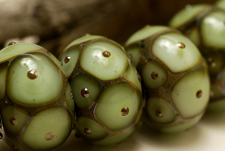 grace lampwork beads artisan handmade glass beads SRA
