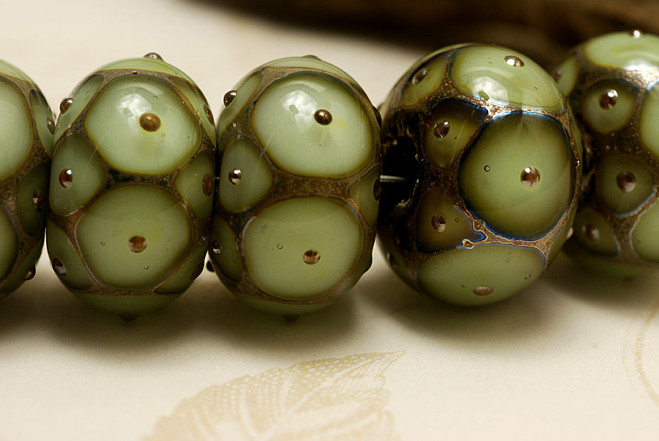 grace lampwork beads artisan handmade glass beads SRA