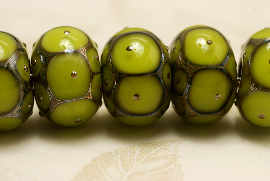 grace lampwork beads artisan handmade glass beads SRA