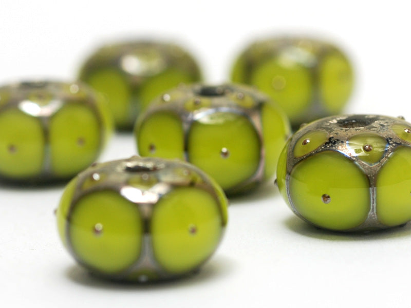 grace lampwork beads artisan handmade glass beads SRA