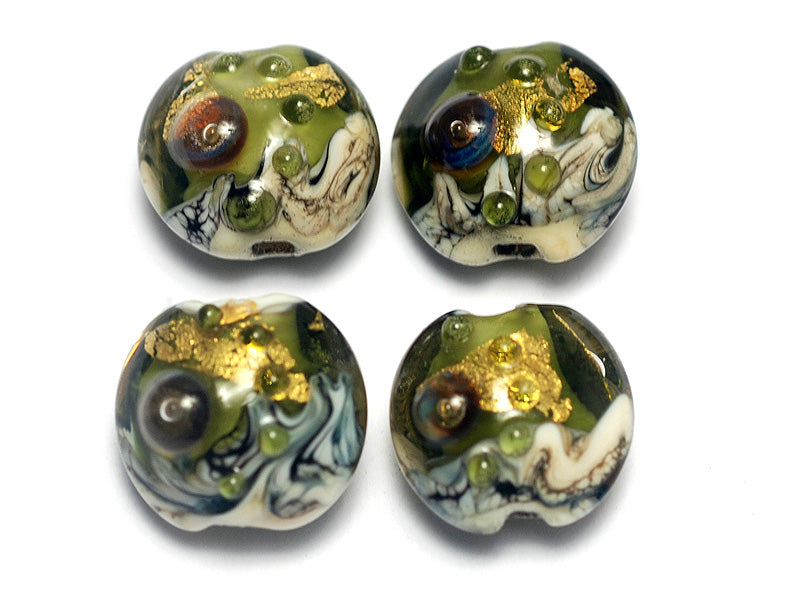 grace lampwork beads artisan handmade glass beads SRA