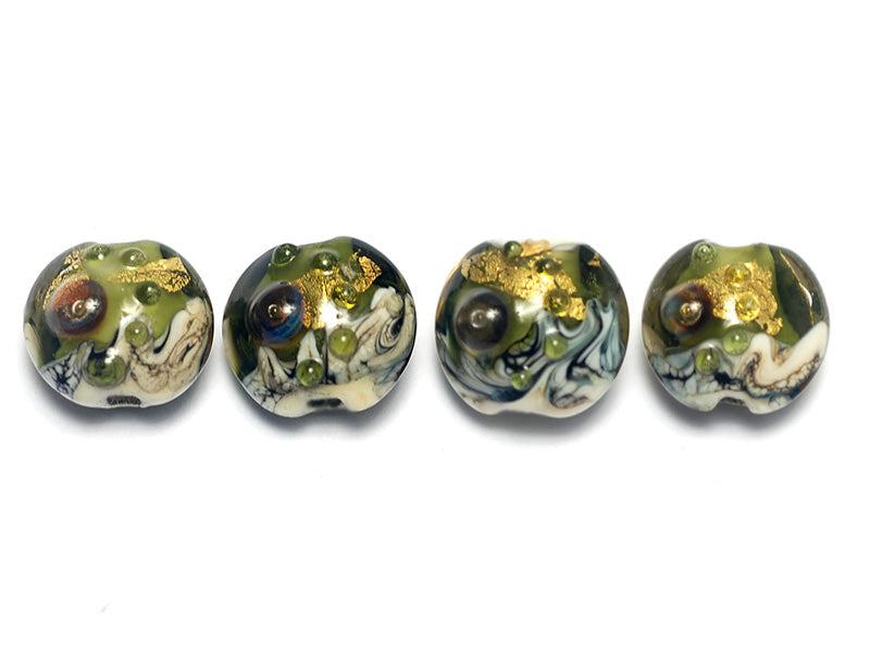 grace lampwork beads artisan handmade glass beads SRA
