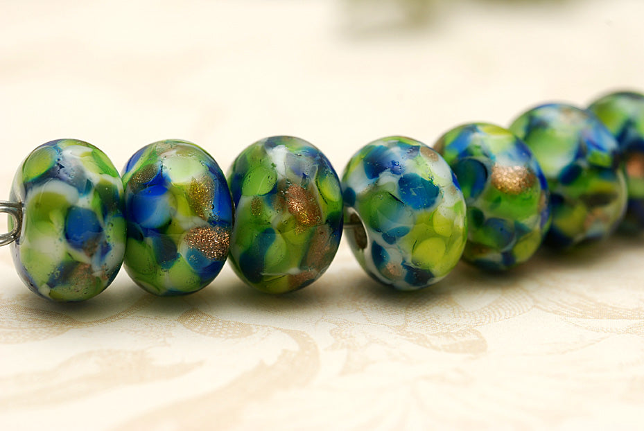 10505401 - Seven Jamaica Bay Rondelle Beads