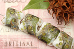 10505714 - Four Olive Stardust Pillow Beads