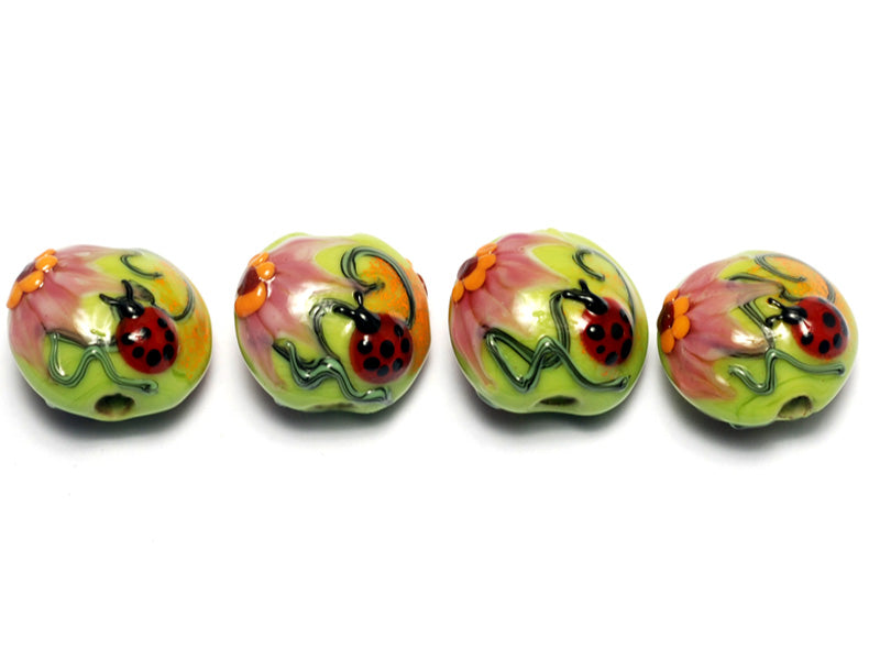 grace lampwork beads artisan handmade glass beads SRA