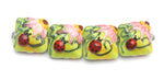10506014 - Four Ladybug on Spring Green Pillow Beads