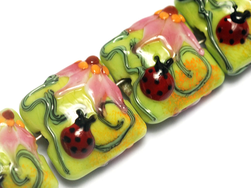 grace lampwork beads artisan handmade glass beads