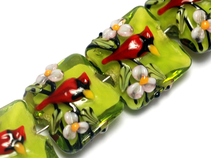 grace lampwork beads artisan handmade glass beads SRA