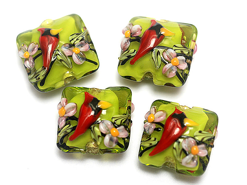 grace lampwork beads artisan handmade glass beads SRA