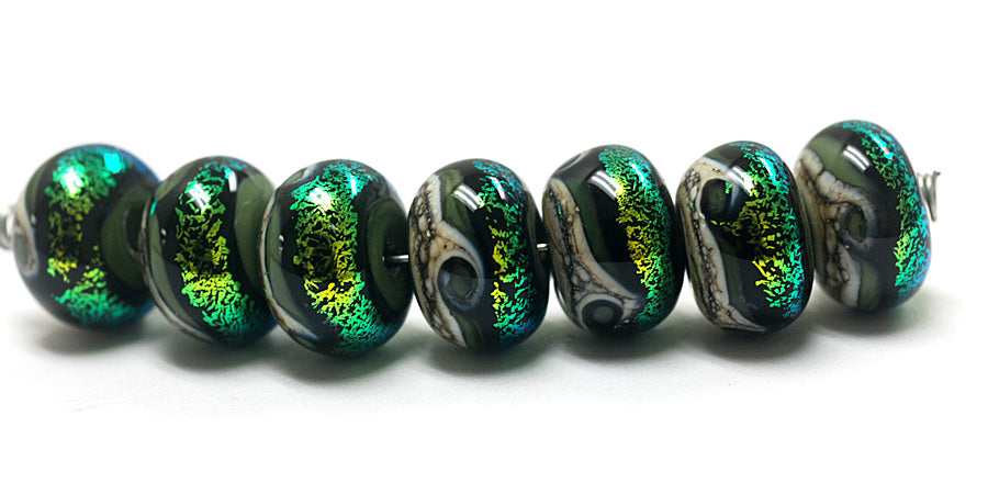 grace lampwork beads artisan handmade glass beads SRA